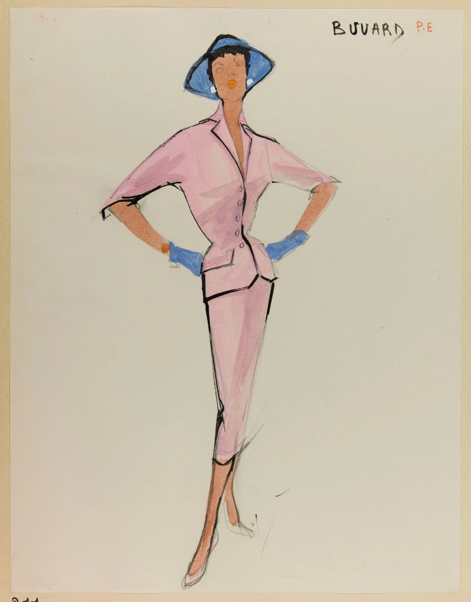 Buvard, by Carven, 1953