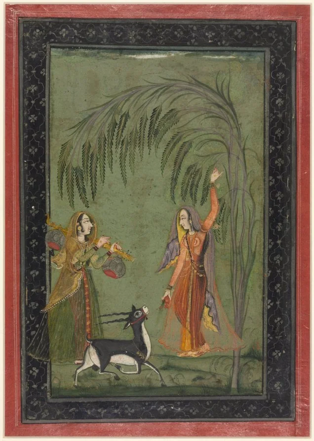 Todi Ragini, from a Ragamala Series, by Unknown, unspecified, 1762