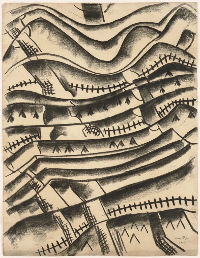 Untitled, by Man Ray, charcoal, 1914