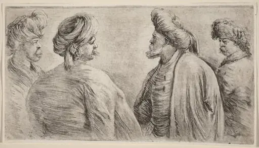 Four Turks Wearing Turbans