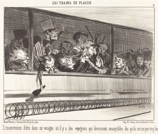 L'Inconvénient d'être dans un wagon...
