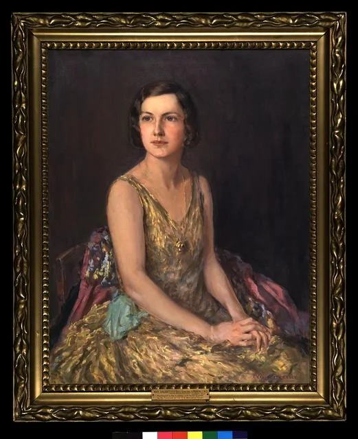 May, daughter of Brigadier General Andrew, CMG., by Annie Elizabeth Kelly, oil, 1925