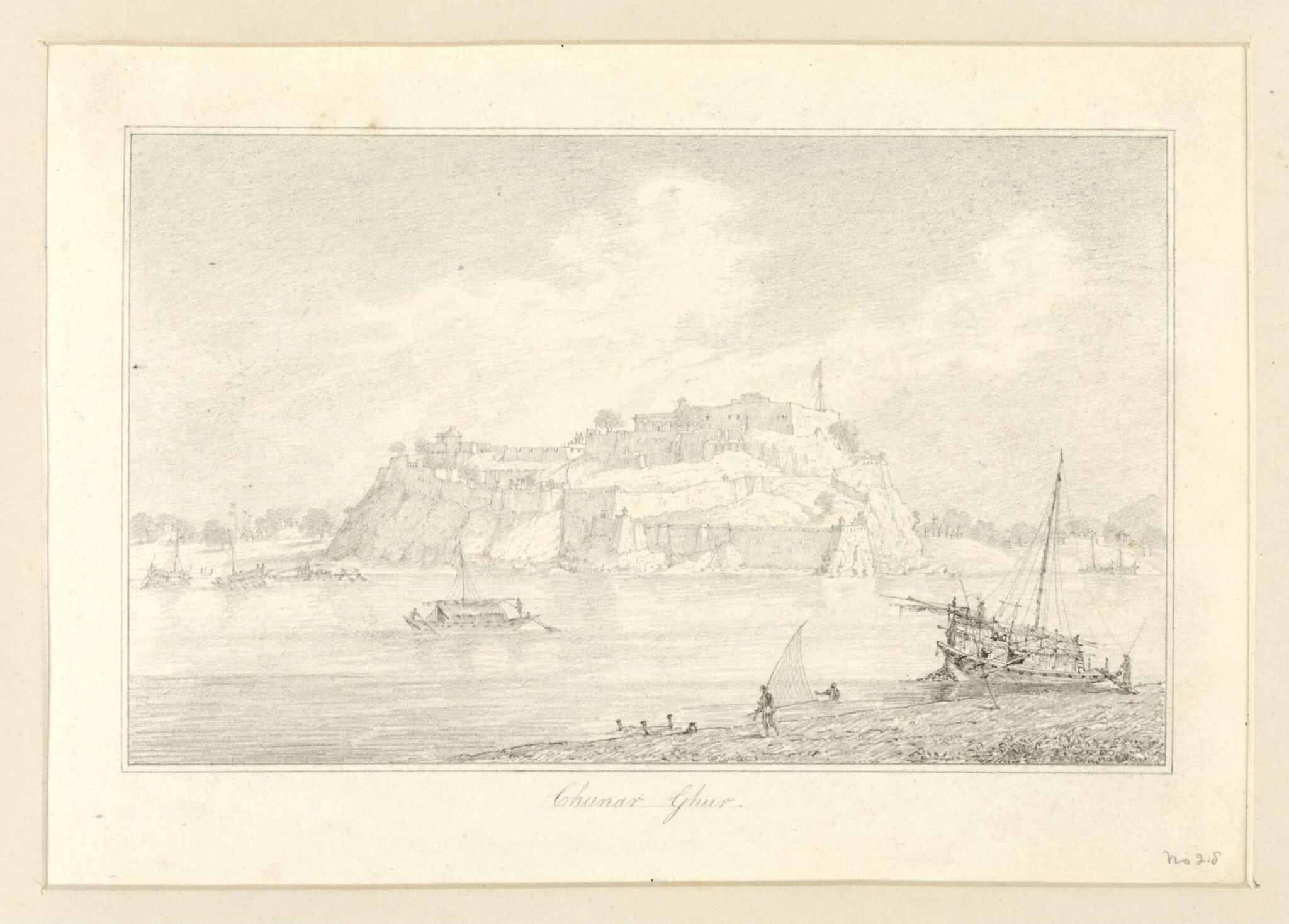 Chunar Ghur, by Robert Captain Smith, 1830