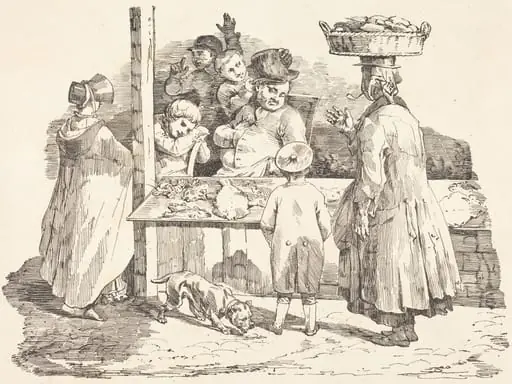 The Dozing Fishmonger (Le marchand de poissons endormie)