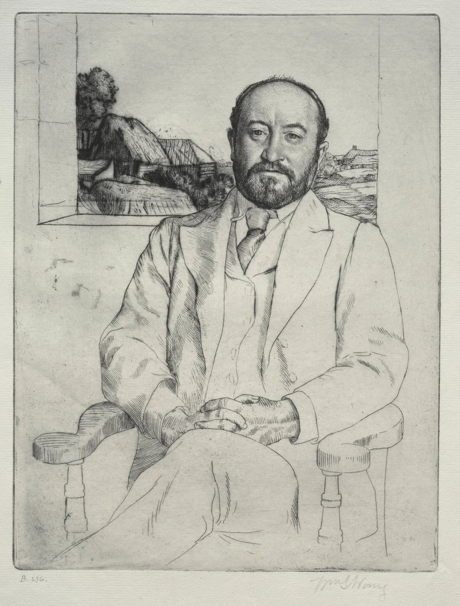 C. J. Knowles, by William Strang, 1894