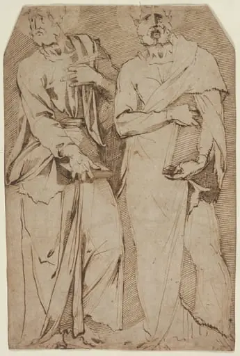 Two Standing Saints