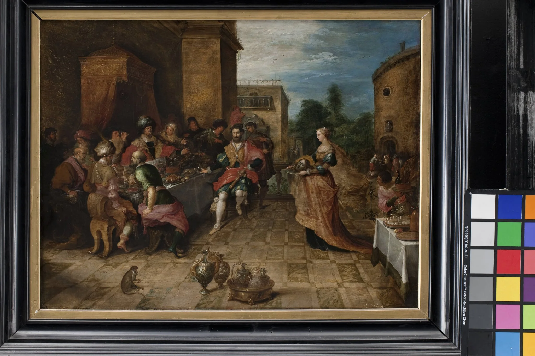 The Banquet of Herod. Salome Presents the Head of John the Baptist