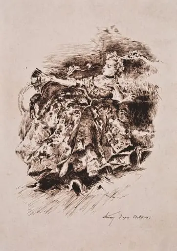 Marchiză (copie după Boldini)