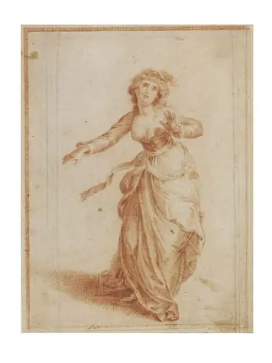 Woman with her hands outstretched