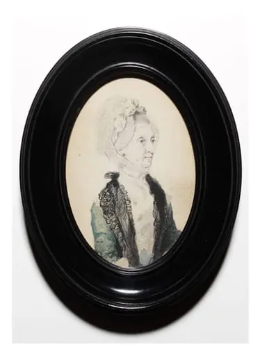Portrait in watercolour of an unknown elderly woman