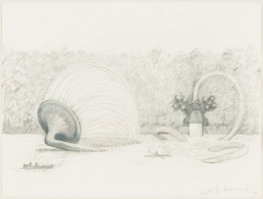 Untitled, by Coosje van Bruggen Claes Oldenburg, pastel, 1997