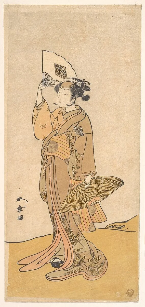 初代中村松江|Kabuki Actor Nakamura Matsue, by Katsukawa Shunshō, ink, 1772