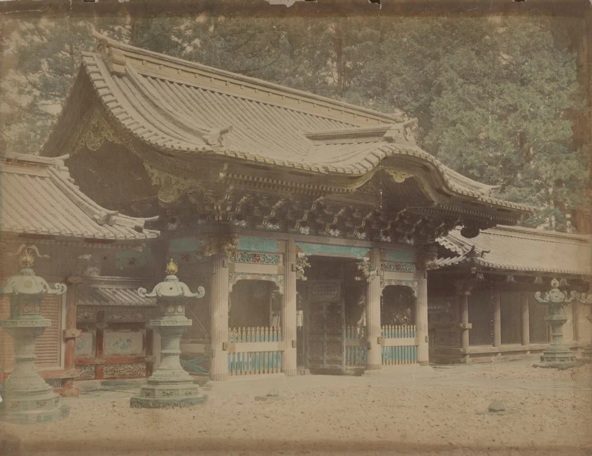 Yashamon Gate, Taiyuin Mausoleum, Nikko, Japan, by Unknown, 1874