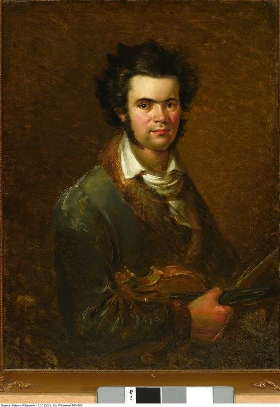 Portrait of Karol Lipiński, by Walenty Wańkowicz, oil, 1838