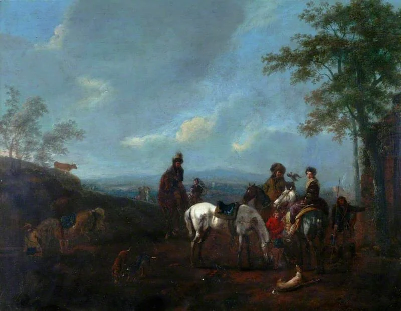Landscape with a Hawking Party