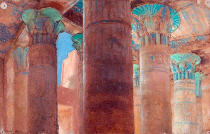 Study of Columns at Philae, by Lawrence Alma-Tadema, oil, 1884