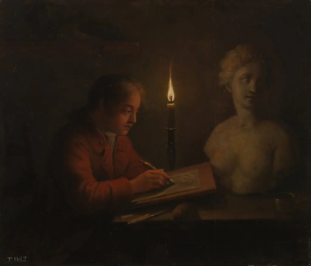 Young Man drawing