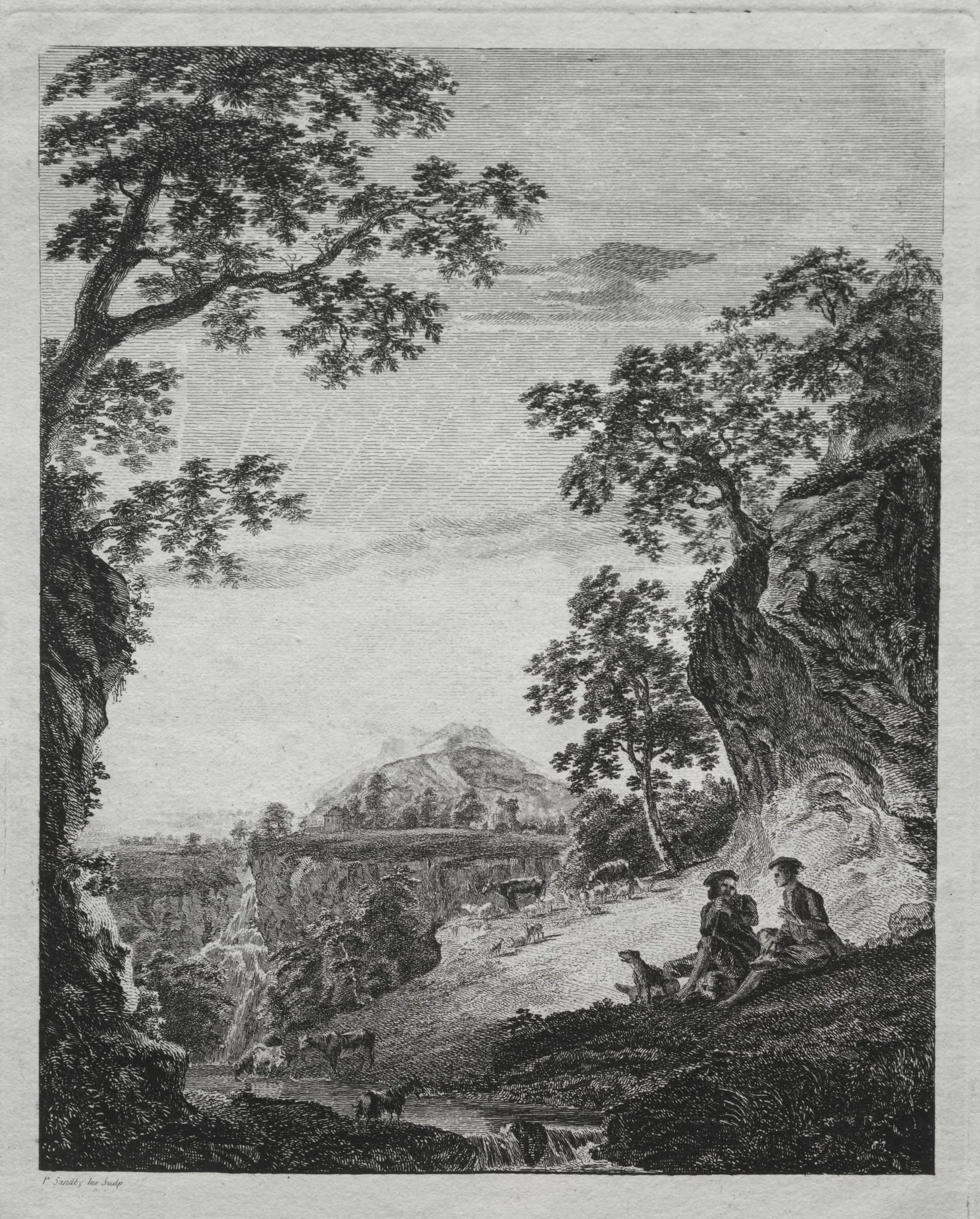 Patie and Roger, by Paul Sandby, 1758