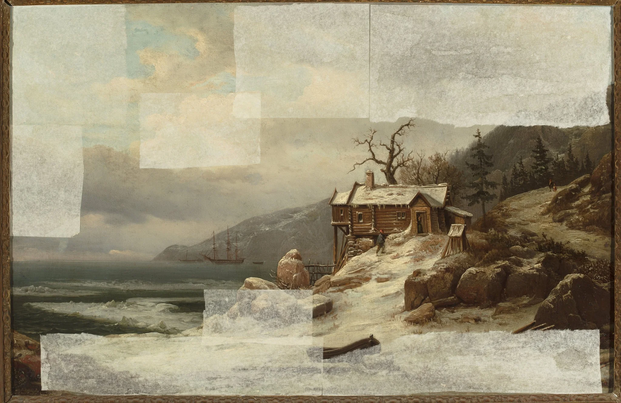 Winter landscape from Norway /view of Sognefjord/