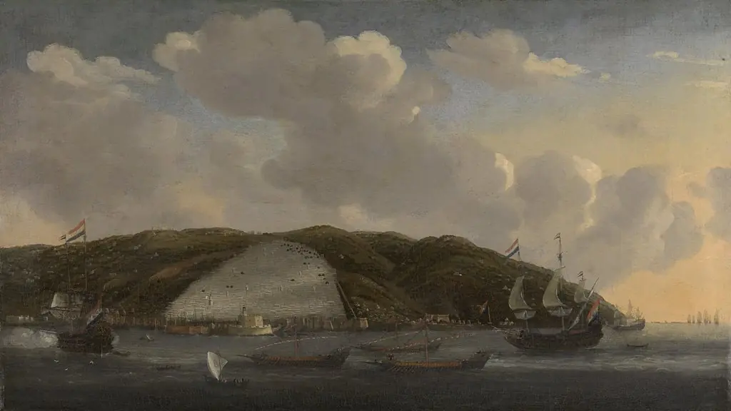 View of Algiers with de Ruyter's ship 'De Liefde', 1662