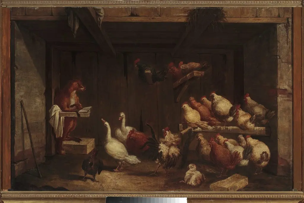 Fox preaching to birds
