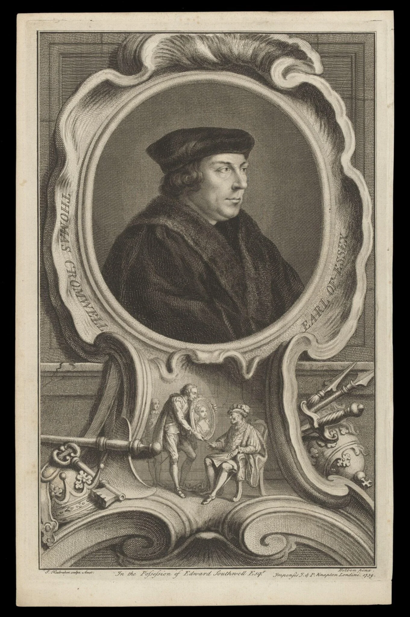 H Beard Print Collection, by Hans Holbein the Younger, 1739