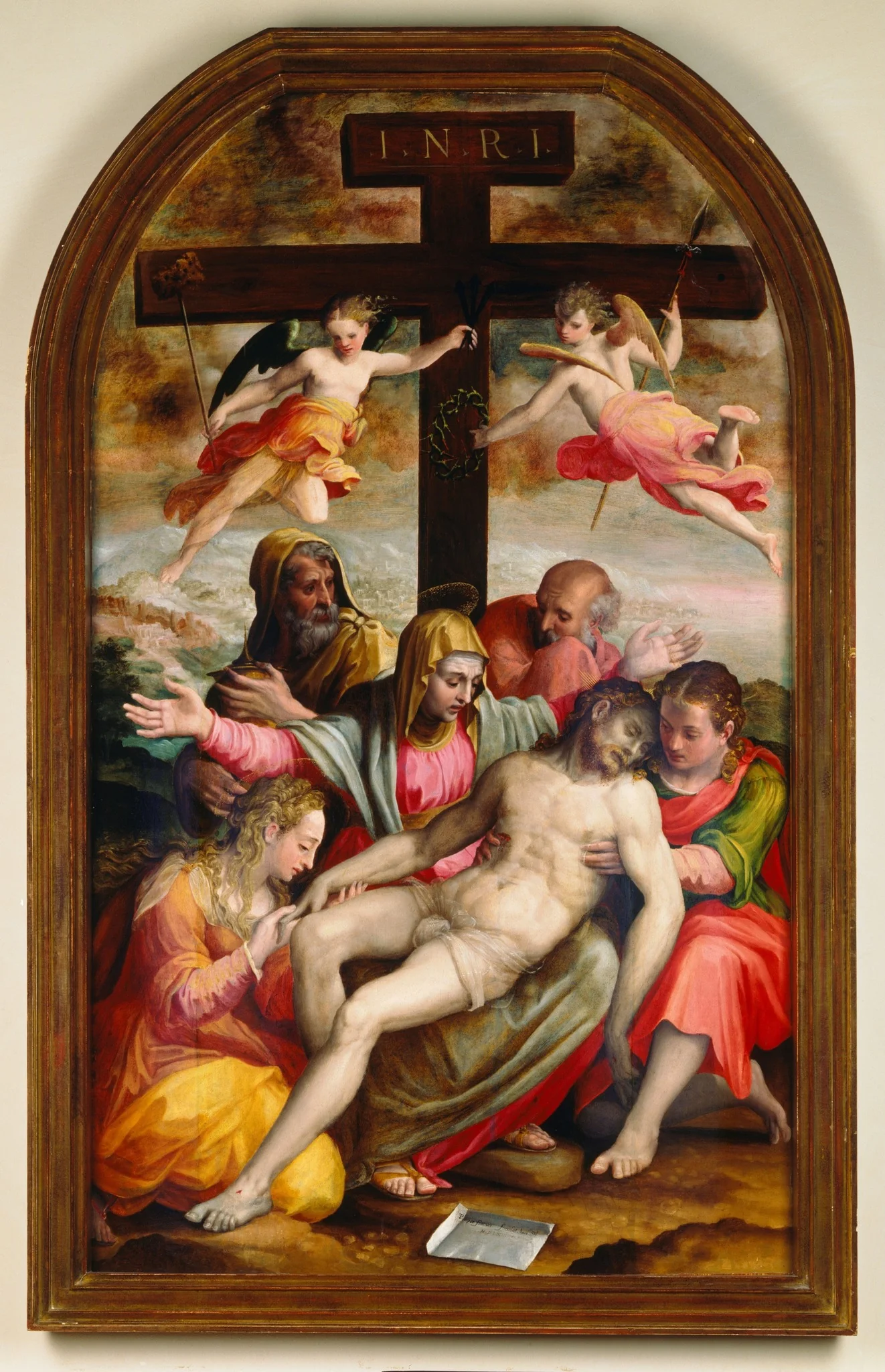 Deposition, by Prospero Fontana, oil, 1563
