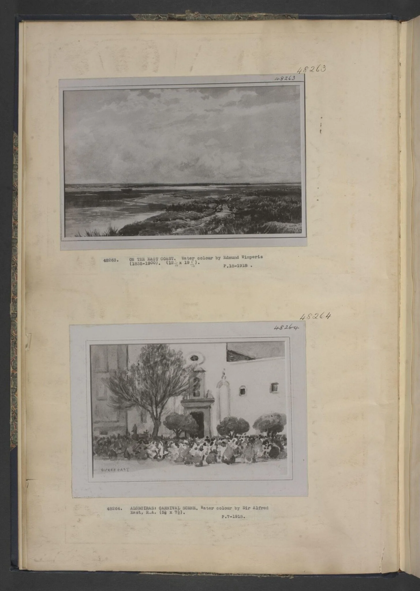 On the East Coast, by Edmund Morison Wimperis, watercolor, 1855