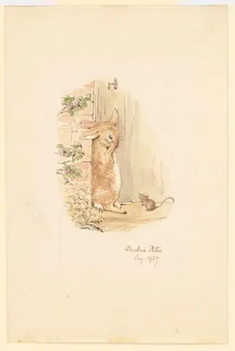 Peter by the door in the wall