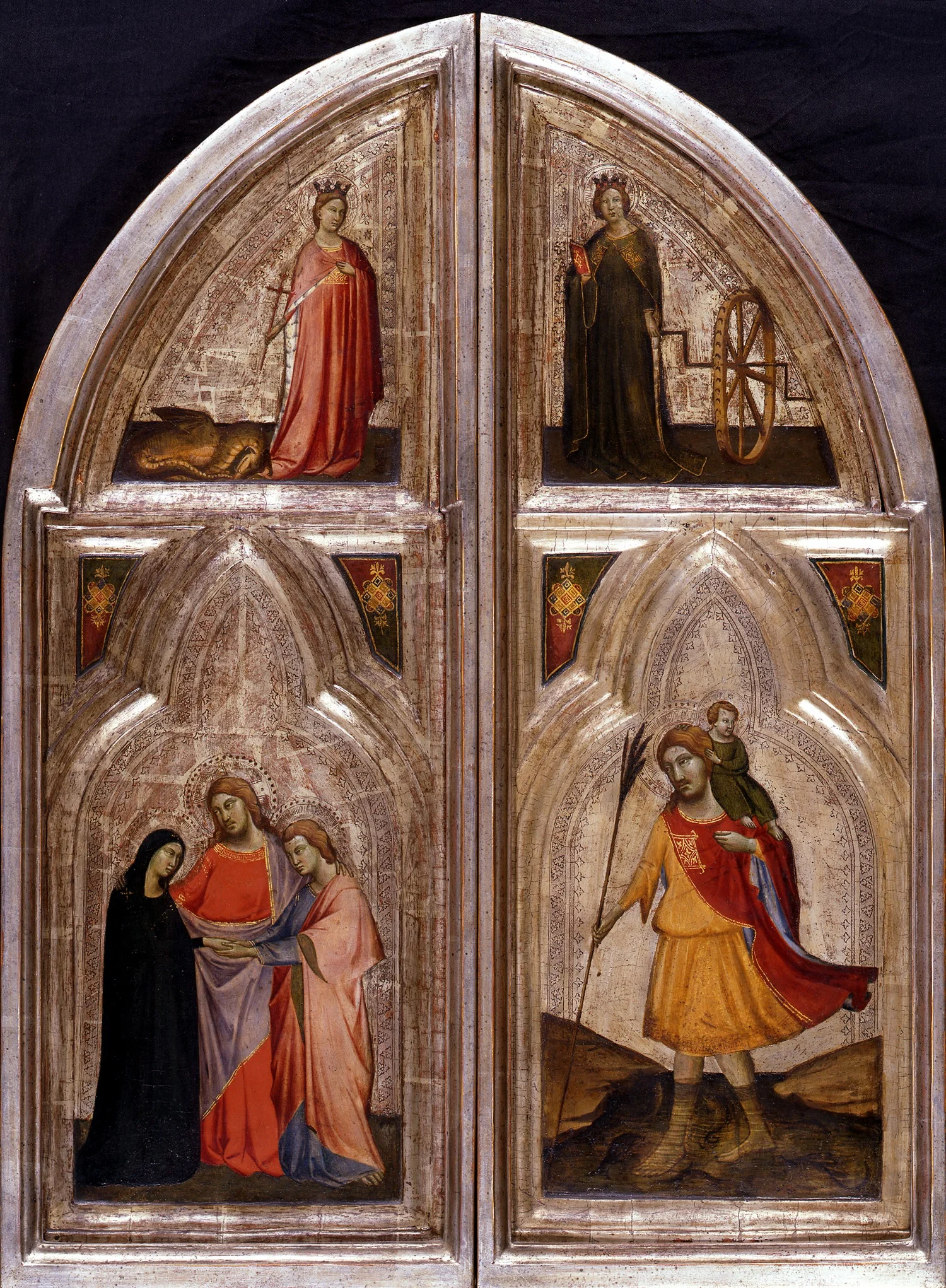 Exterior of the wings of the triptych