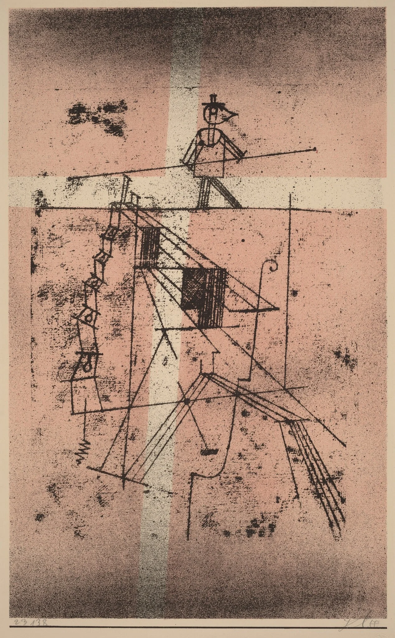 The Tight Rope Walker (Seiltänzer), by Paul Klee, ink, 1923
