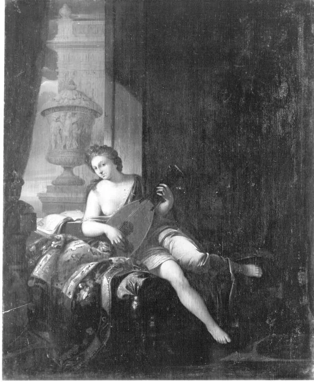 Lautenspielerin, by Unknown, unspecified, 1700