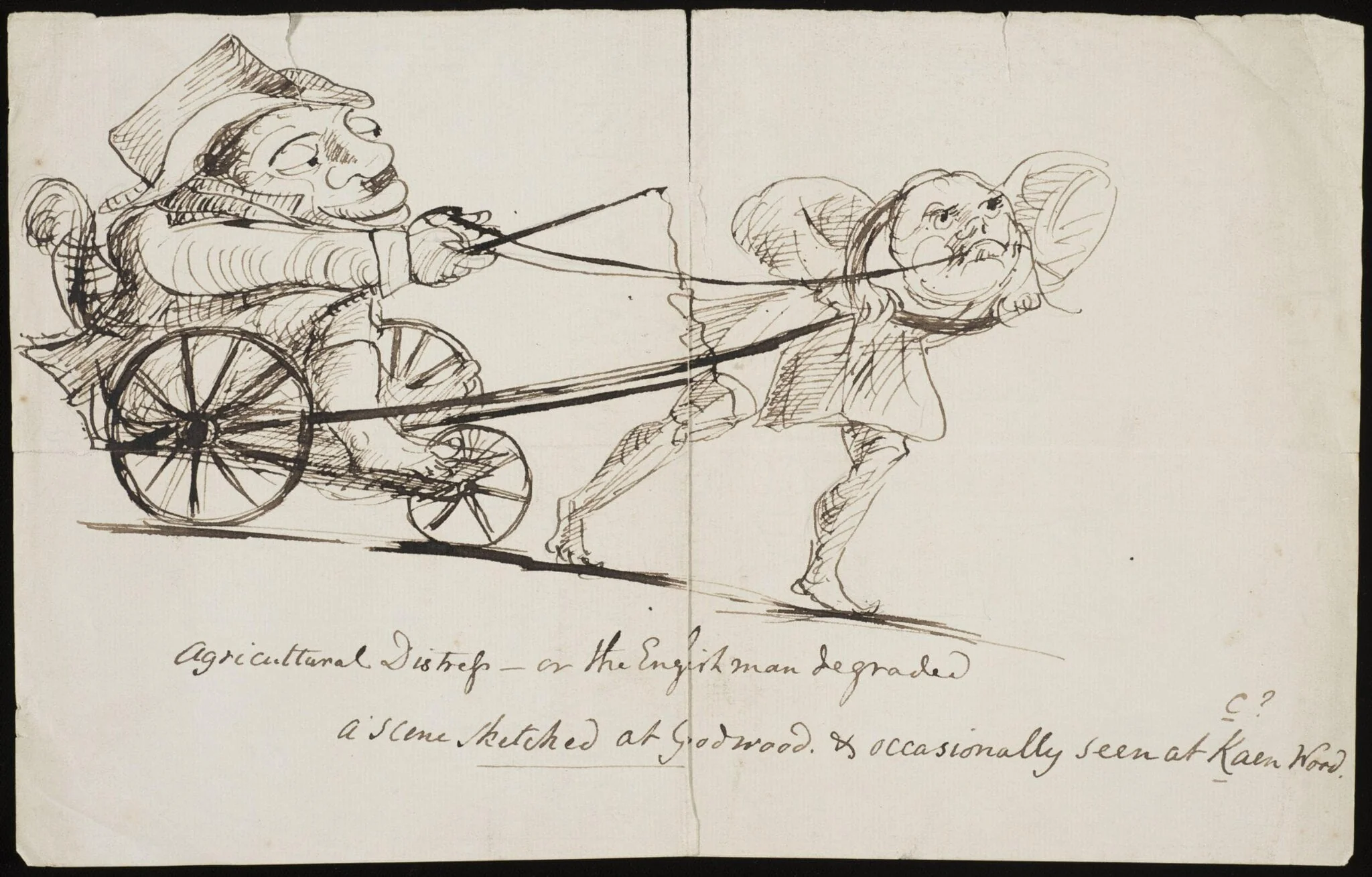 Agricultural Distress - or the Englishman degraded, by Unknown, 1830