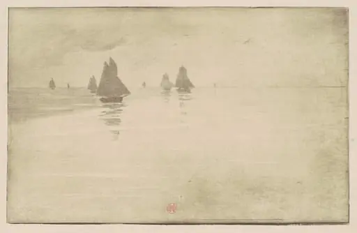 Boats in a Morning Fog
