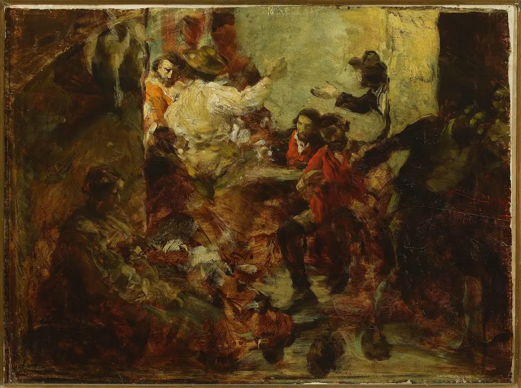 Tavern in Rome, sketch
