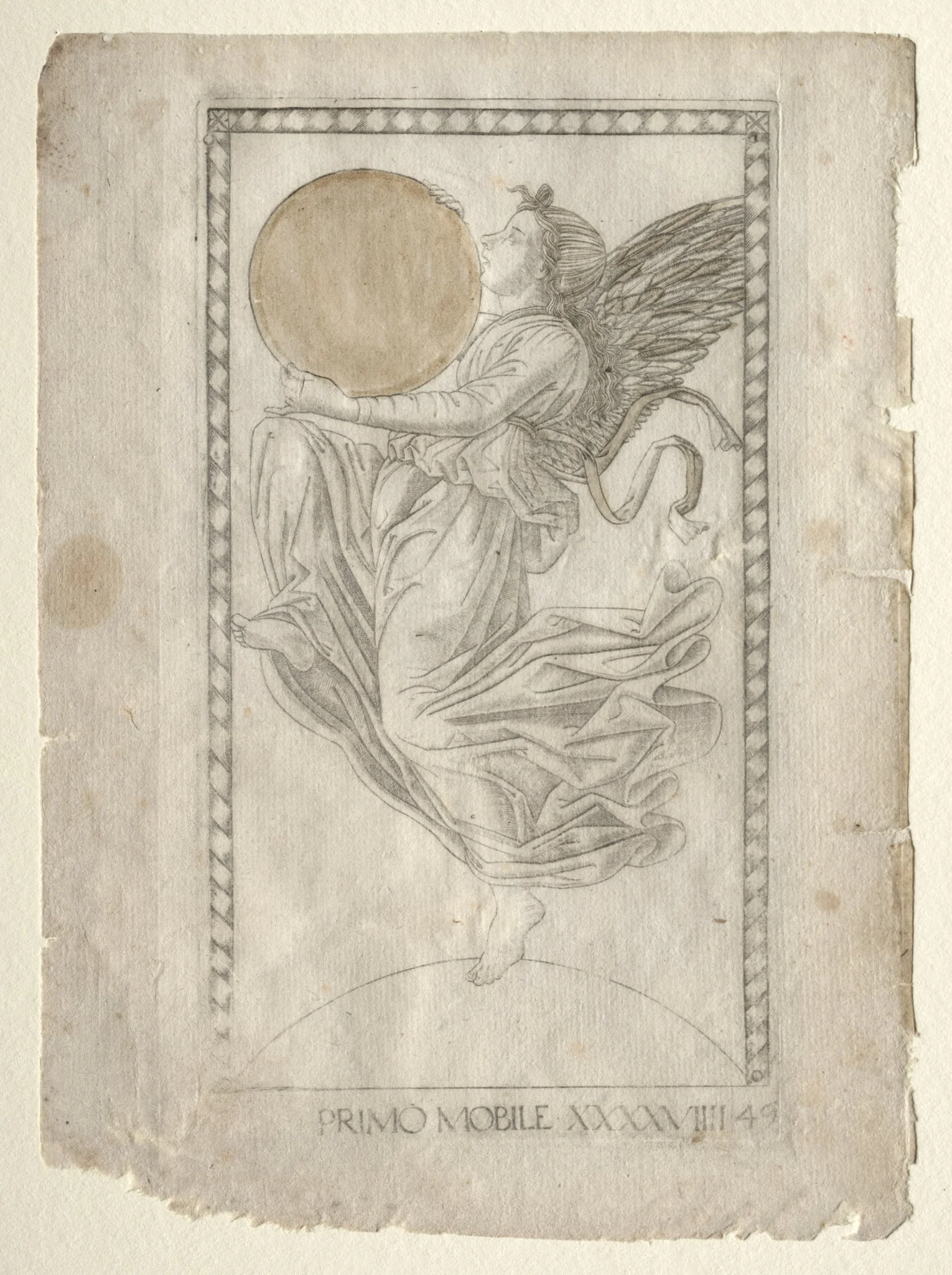 The Angel of the Ninth Sphere (from the Tarocchi, series A:  Firmaments of the Universe, #49)
