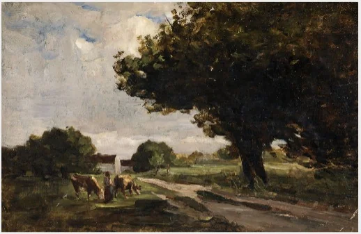 An Old Road with Trees
