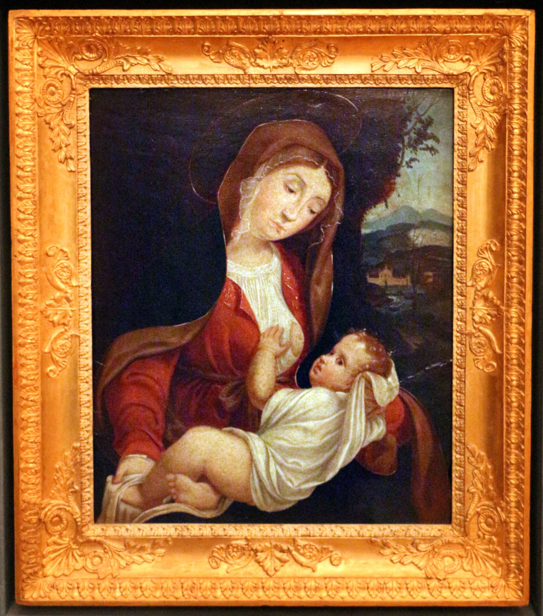 Madonna del latte (Previtali), by Andrea Previtali, unspecified, 1512