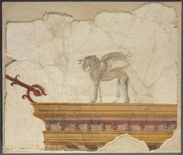 Griffin Atop Entablature, by Unknown, unspecified, 50