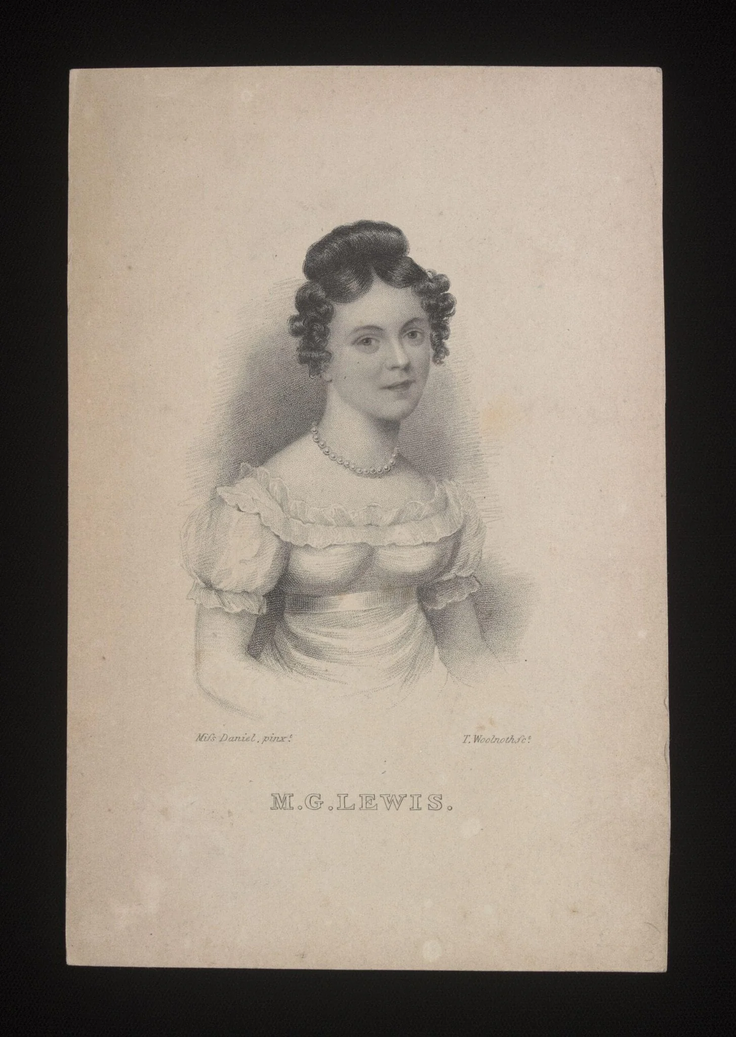 M. G. Lewis, by Thomas A. Woolnoth, 1850