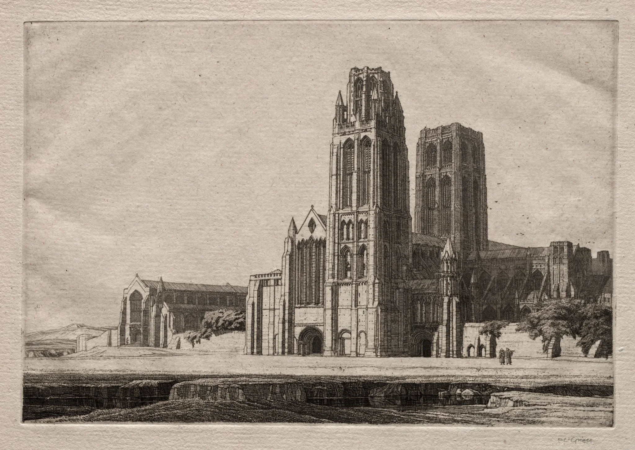 The Minster, by Frederick Landseer Maur Griggs, 1917