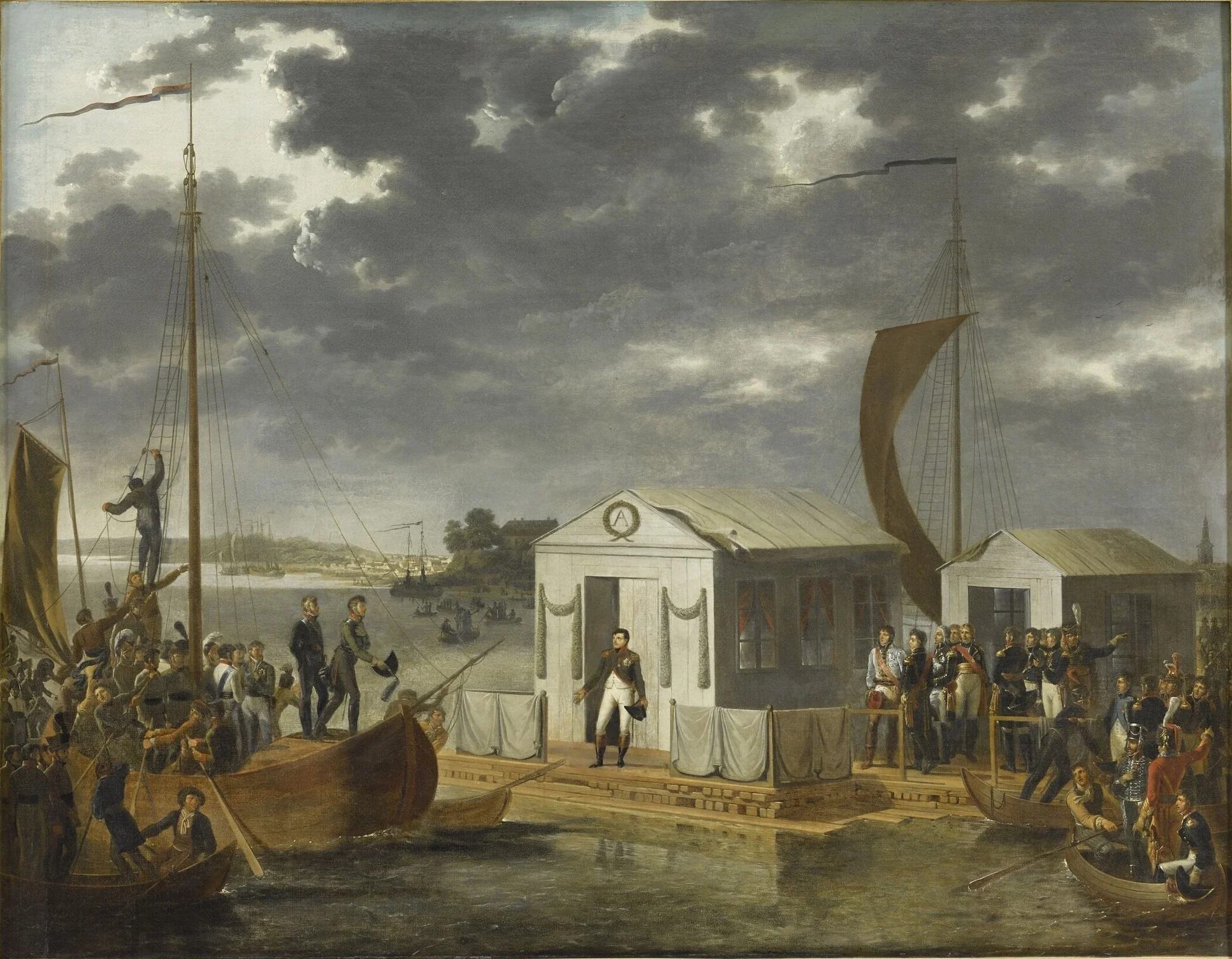 The Meeting of Napoleon I and Tsar Alexander I at Tilsit