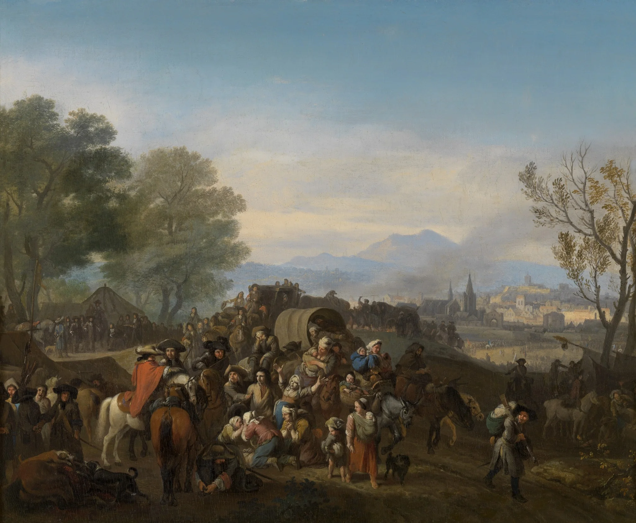 Horrors of War, by Jan van Huchtenburgh, oil, 1697