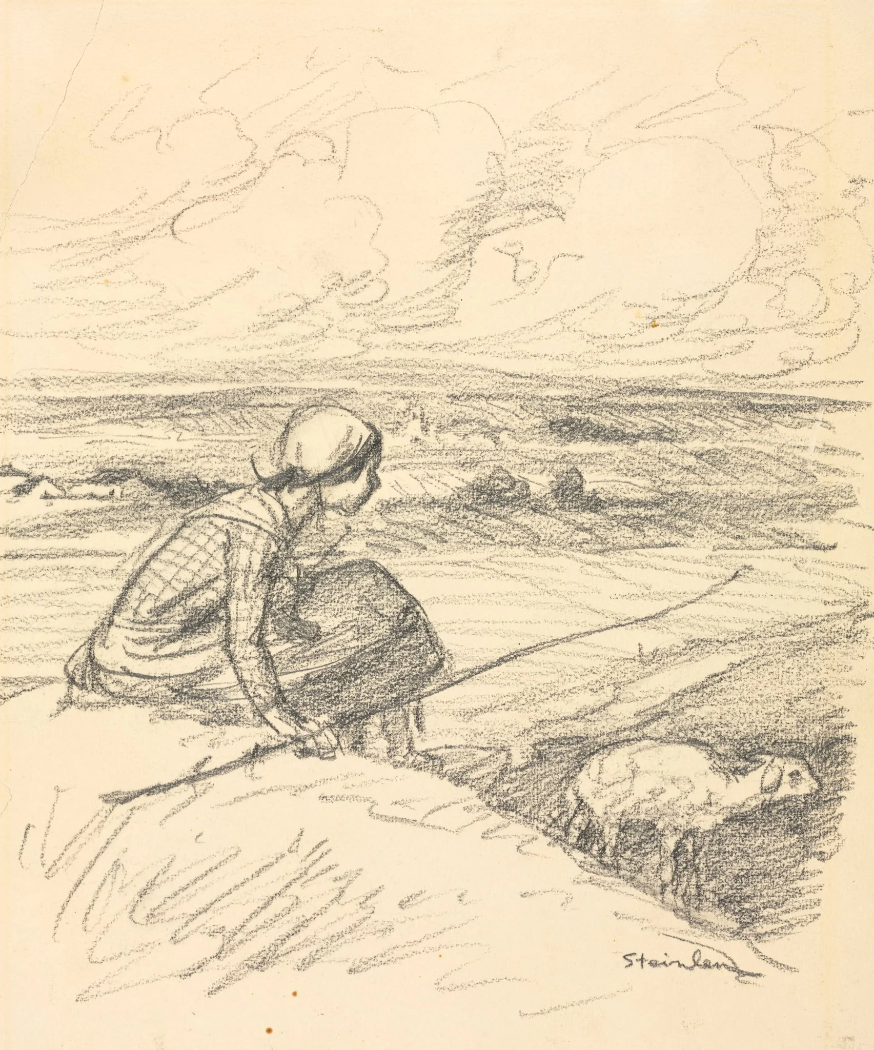 The Shepherdess, by Théophile Alexandre Steinlen, 1891