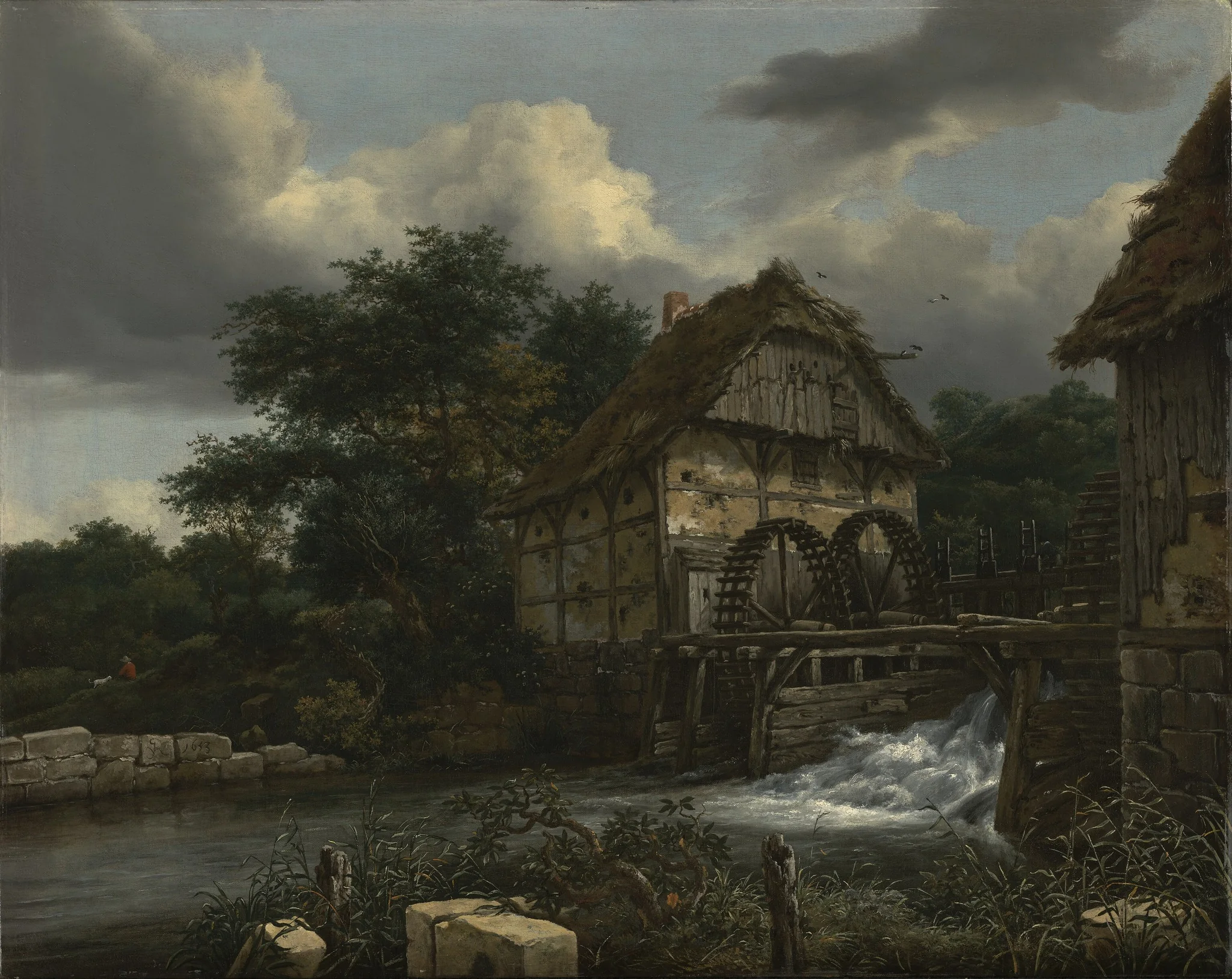 Two Watermills and an Open Sluice