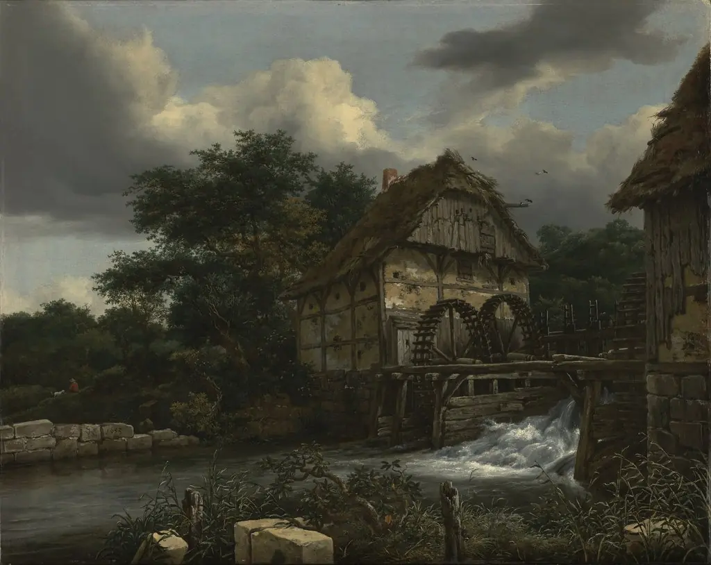 Two Watermills and an Open Sluice