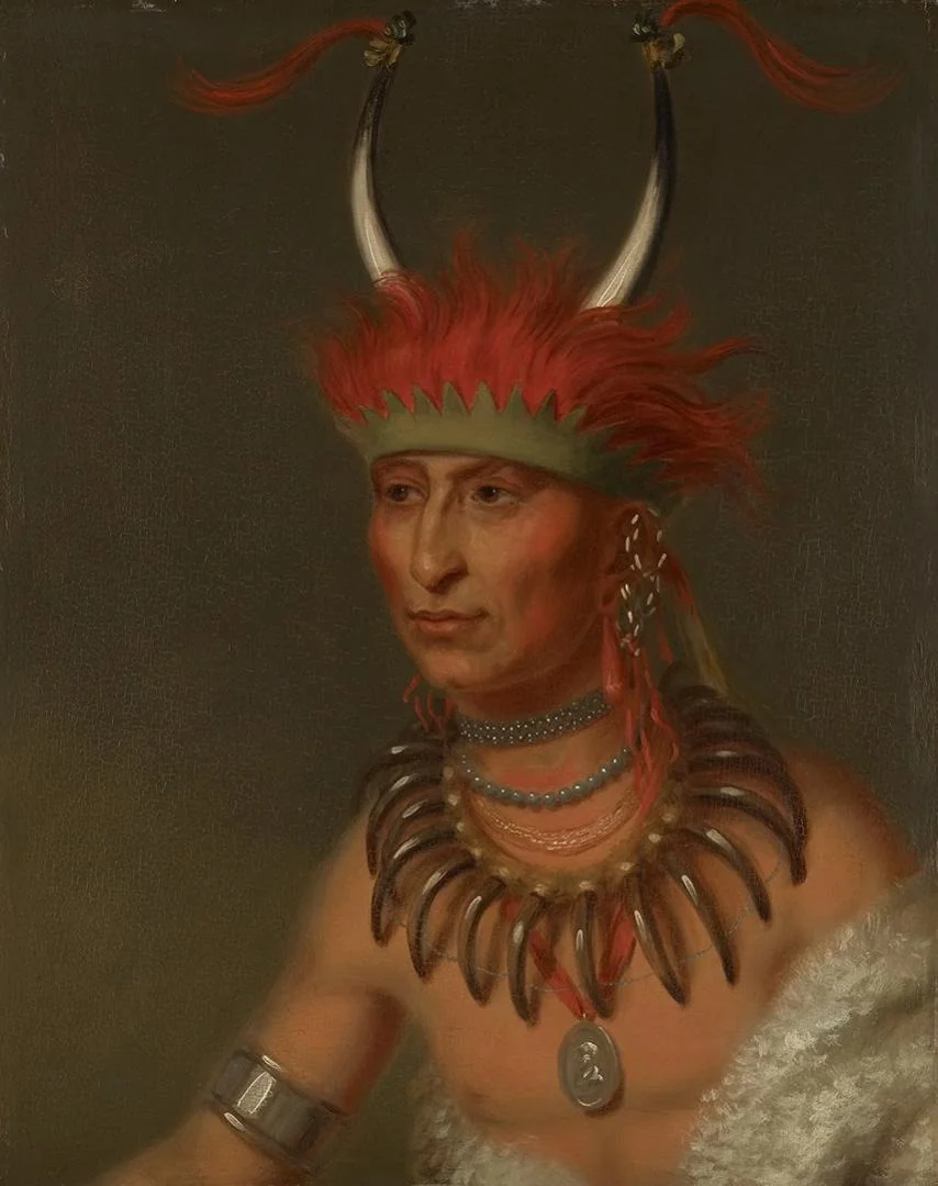 Shaumonekusse, Oto Half Chief (Husband of Eagle of Delight), by Charles Bird King, unspecified, 1822