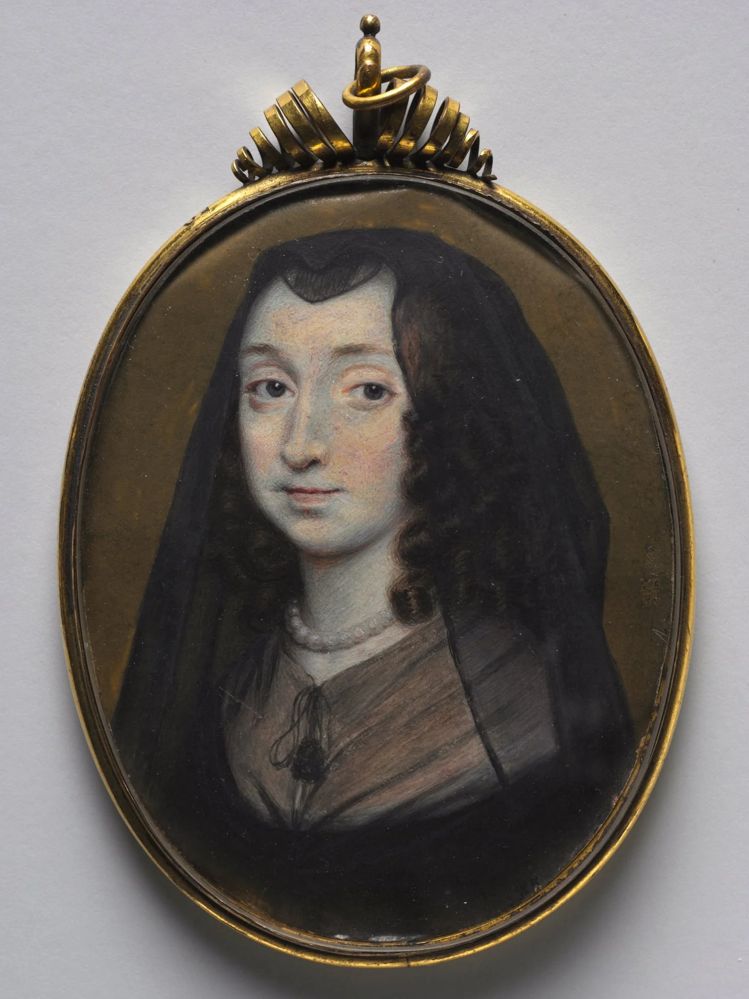 Portrait of Elizabeth Morrison, Lady Capell of Hadham, by Richard Gibson, unspecified, 1650