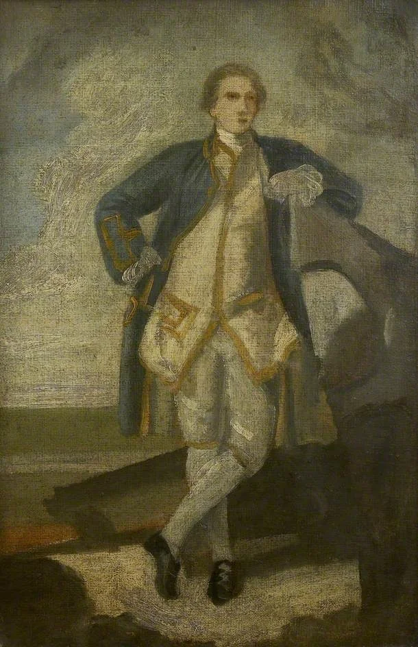 Sketch for a Portrait of Captain Philemon Pownall, RN, by Joshua Reynolds, oil, 1762