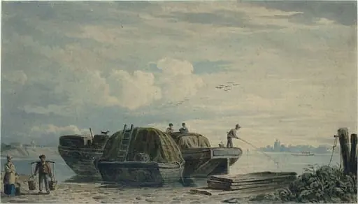 Hay barges